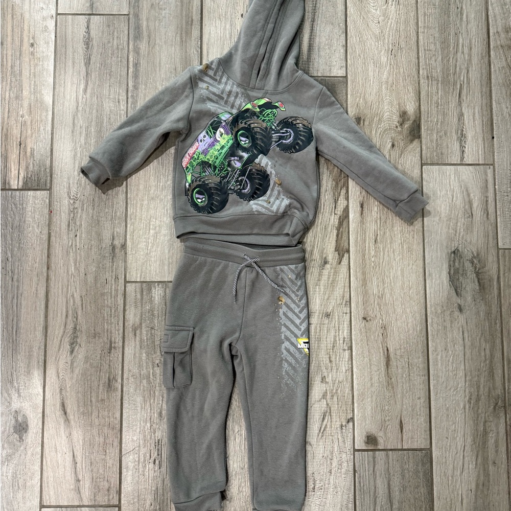 Monster jam grave digger Truck Hoodie & Jogger Set